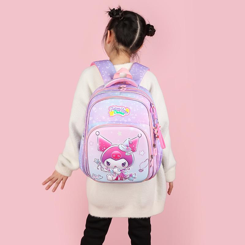 School Bag Female Primary School Student Cartoon Cute Backpack Large Capacity Children's Burden Reduction Backpack