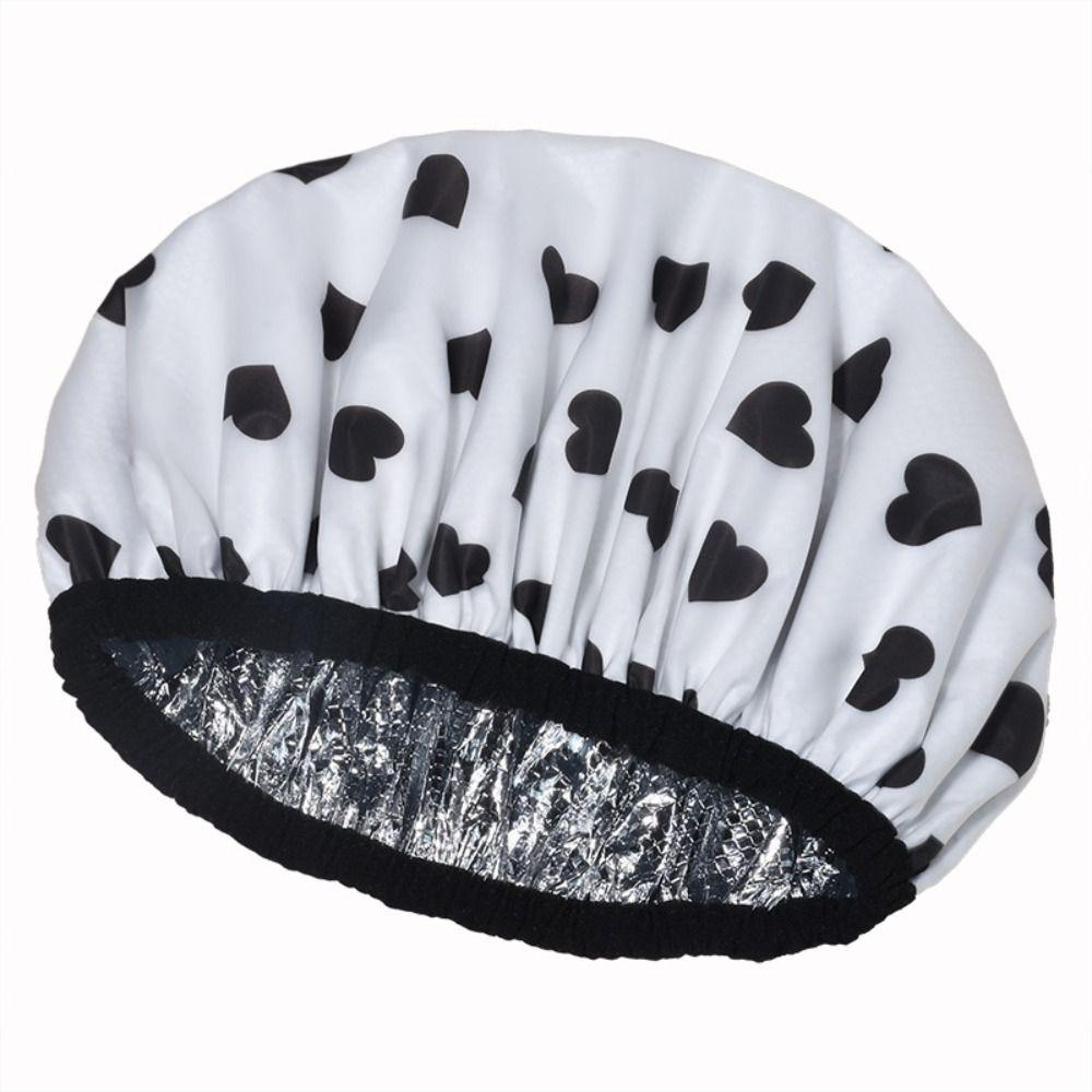 Thickened Self-heating Tin Foil Hat Shower Cap Smooth Hair Oil Baking Cap  Hair Salon