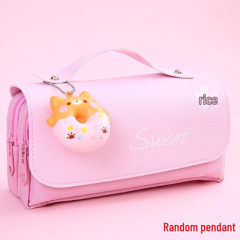 2024 Söt pennväska med stor kapacitet för studenter - Pennväska och pennskrin för pojkar och flickor