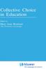 The Collective Choice In Education Book