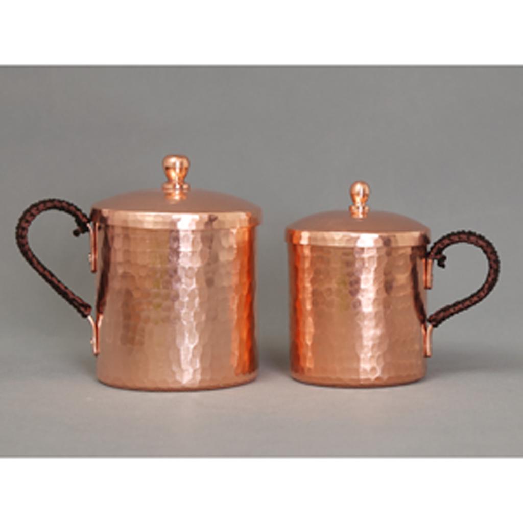 Copper -hammered glass cup, 350ml, 550ml, for coffee and tea