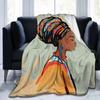 African Girl Flannel Blanket Sofa Bedspread Nap Blanket Gift Shawl Blanket Source Direct Supply