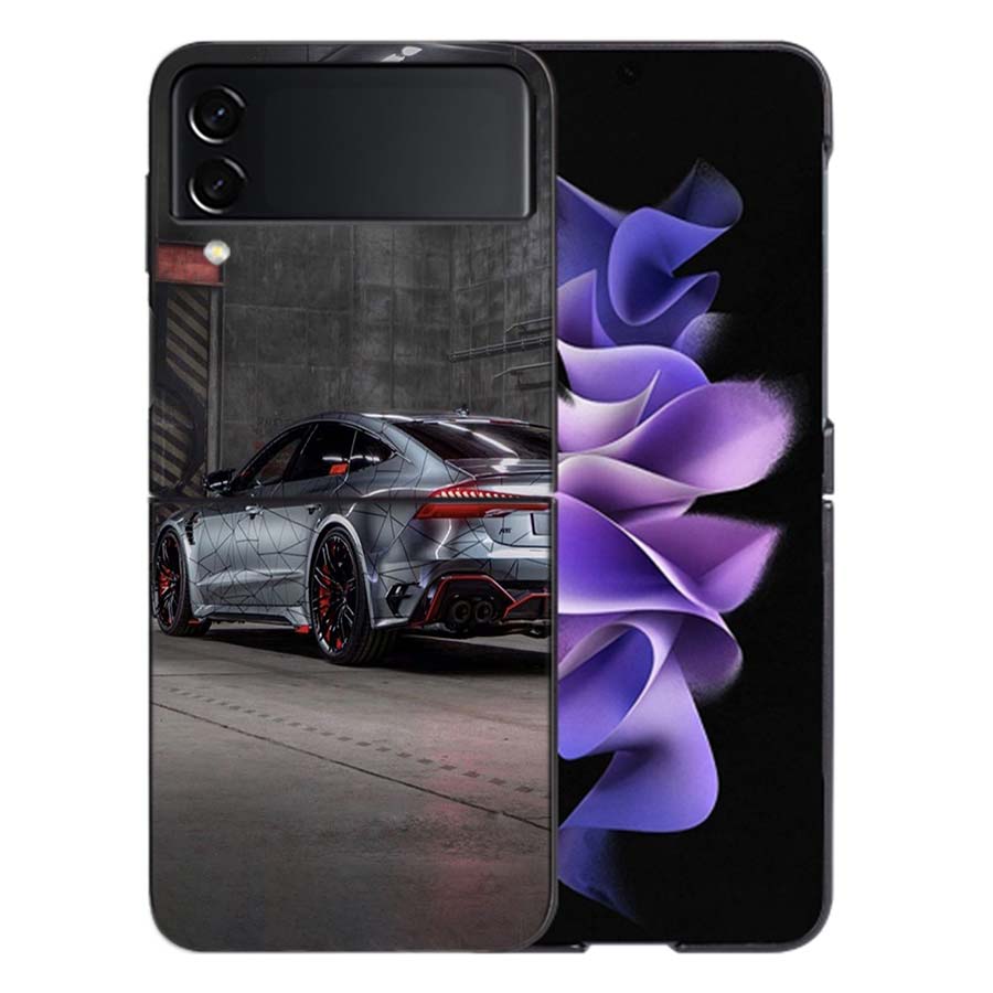 Une Berline de Luxe Magique Pour Samsung Galaxy Z Flip 5 4 3 Coque Rigide Anti-Choc Téléphone Z Flip 6 7 5G Z Flip 5 4 5G TPU PC Har