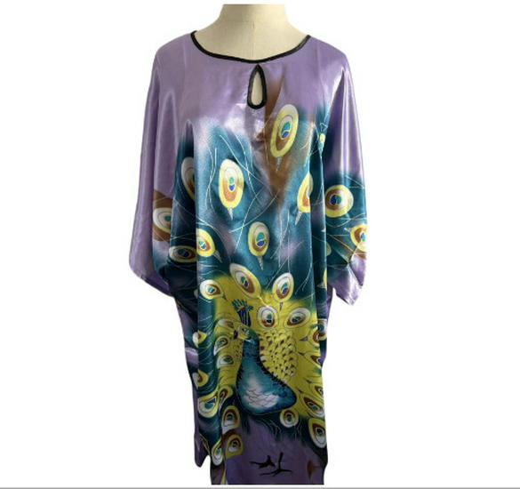 Plus Size Silk Qipao Pajama Robe & Tang Suit Bathrobe