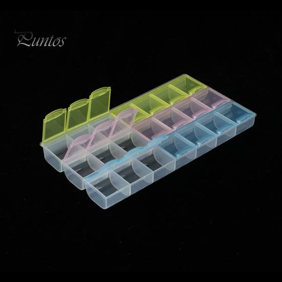 Wöchentlicher Pillen-Organizer, Aufbewahrungsbox mit Federdeckelverschluss, großes Fassungsvermögen, BPA-frei, große Kapazität, Medikamentenbox, Pillenbehälter