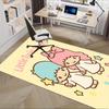 Office Rug Little Twin Stars, Anime Characters Anti-Slip Rug, Machine Washable for Living Room, Bedroom, Office, Multiple Sizes, Bedroom Mat, Decorati