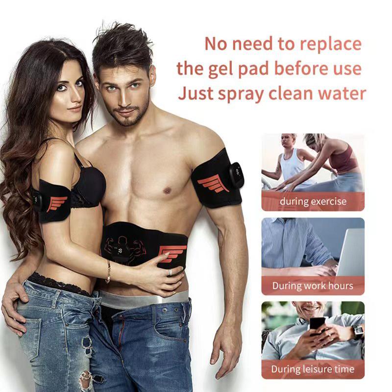 EMS Muscle Stimulator Abdominal Trainer Abs Toner Arm Belly Leg Exercise Workout Lose Weight Fat Burn Home Gym Fitness Equipment