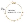1pc Trendy Niche Colorful Tassel Necklace Golden Plated Hand Accessory Colorful Charm Necklace for Women Christmas Gift