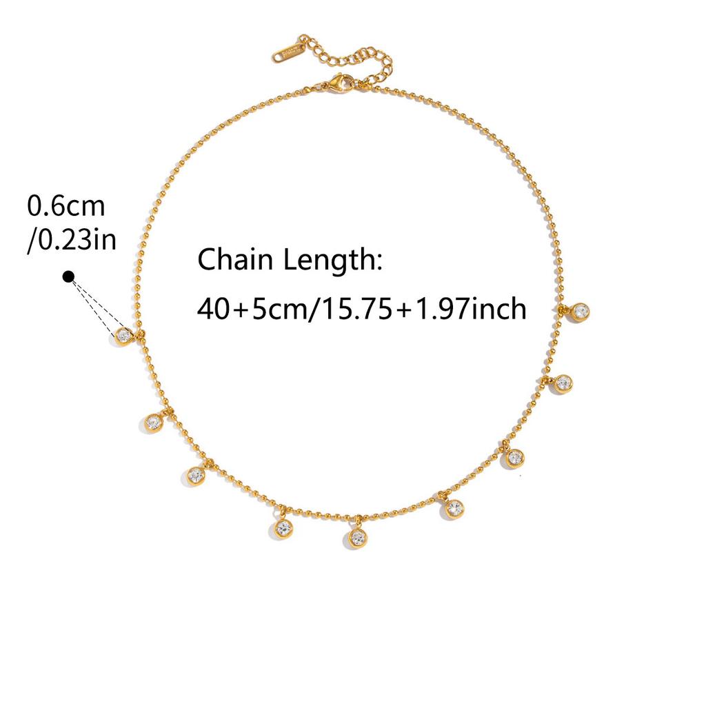 1pc Trendy Niche Colorful Tassel Necklace Golden Plated Hand Accessory Colorful Charm Necklace for Women Christmas Gift