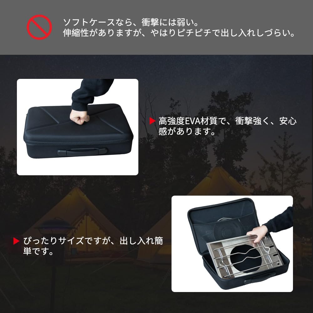 IGT GS-450R Flat Burner Case, Hard Case, Portable and Perfect for Camping, Outdoors, and More