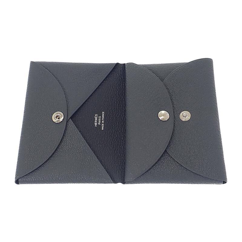 HERMES   Card Case gray/Grimist mens