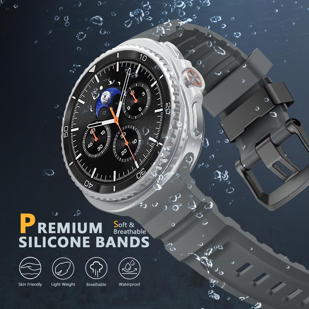 Sportarmband für Samsung Galaxy Watch 8 Armband 44mm 40mm 8 Classic 46mm Gummi-Armband Armband correa Galaxy Watch 8 Zubehör