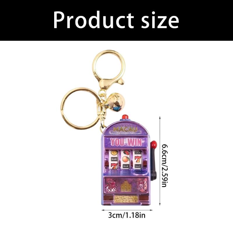 Mini Fruit Machine Machine Keychain With Light And Sound Effects Fun Casinos Style Toy For Home Decors And Gifts