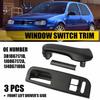 For VW Golf MK4 2 Doors Left Window Master Switch Panel Bezel & Door Handle Trim