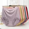 Seamless Panties High Waist Women's Briefs for Weight 100kg Large Size Underpants Solid Color Boyshorts