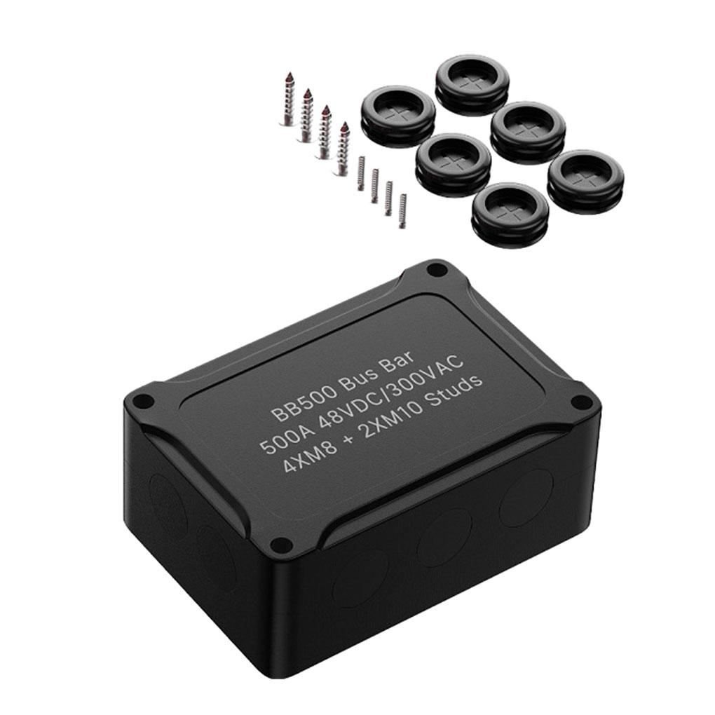 

Heavy Duty Terminal Block Sturdy And Rust Resistant Copper Base Studs Bus Bar Power Distribution Box червоний