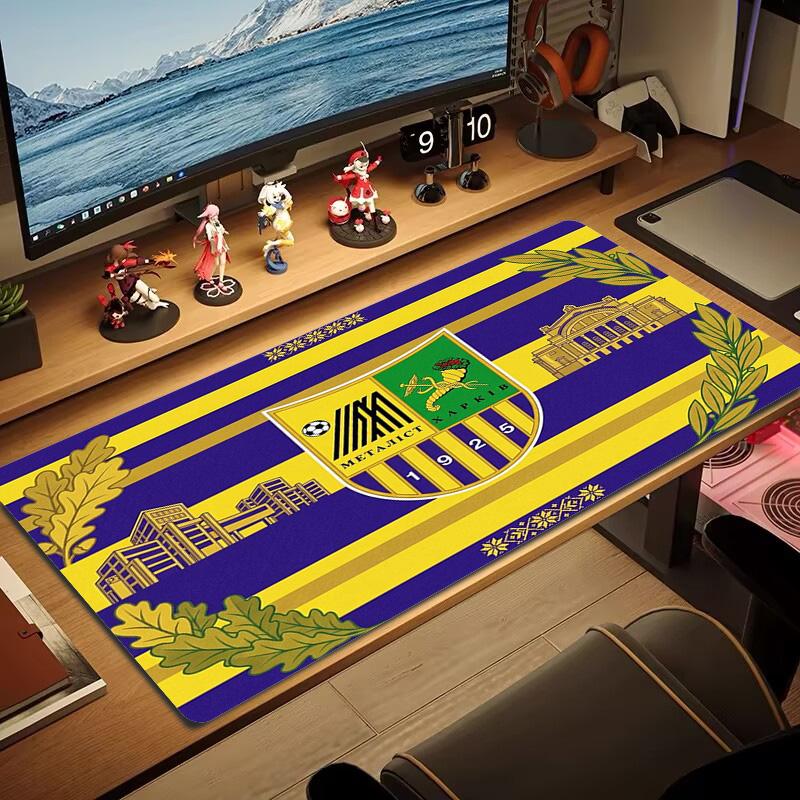 FC Metalist Kharkiv Color Mouse Pad Large Gaming Table Cushion Non-slip Laptop Tablet Big Mousepad XXL Mat Mini PC Playmat With Lock edge
