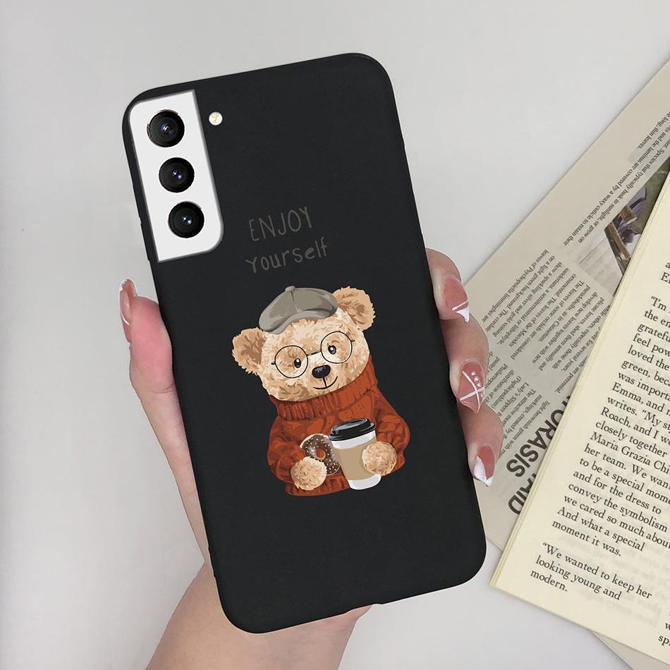 For Samsung Galaxy S21 Plus Ultra FE 5G Case Cute Painted Silicone Soft Protective Phone Cover for SamsungS21 S 21 FE Plus Ultra