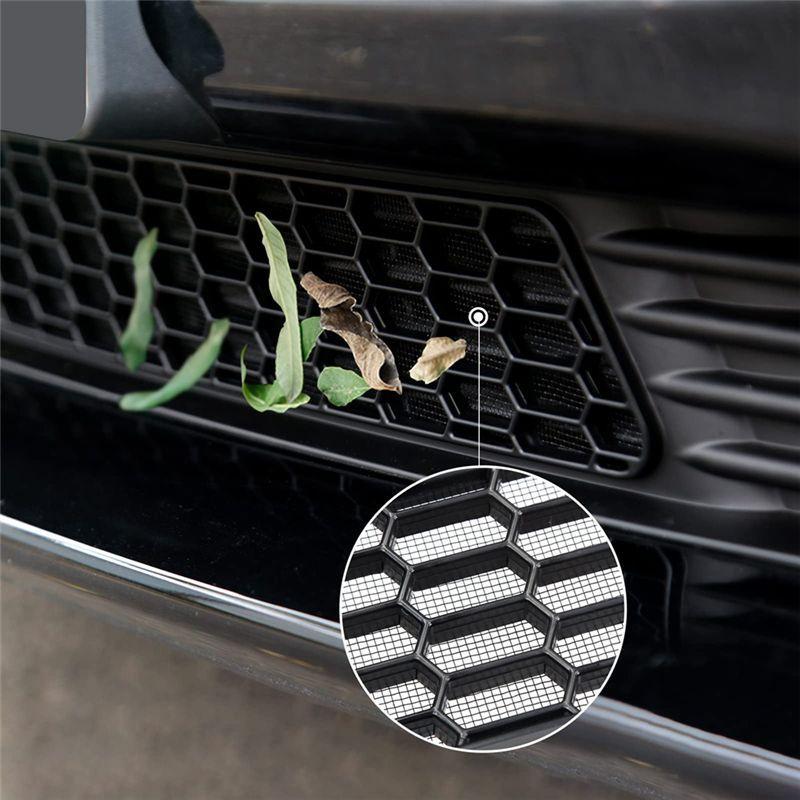 NEW-For Tesla Model 3 2021 2022 2023 Front Grill Mesh, Grid Insert Net Air Inlet Vent Grille Cover Accessories