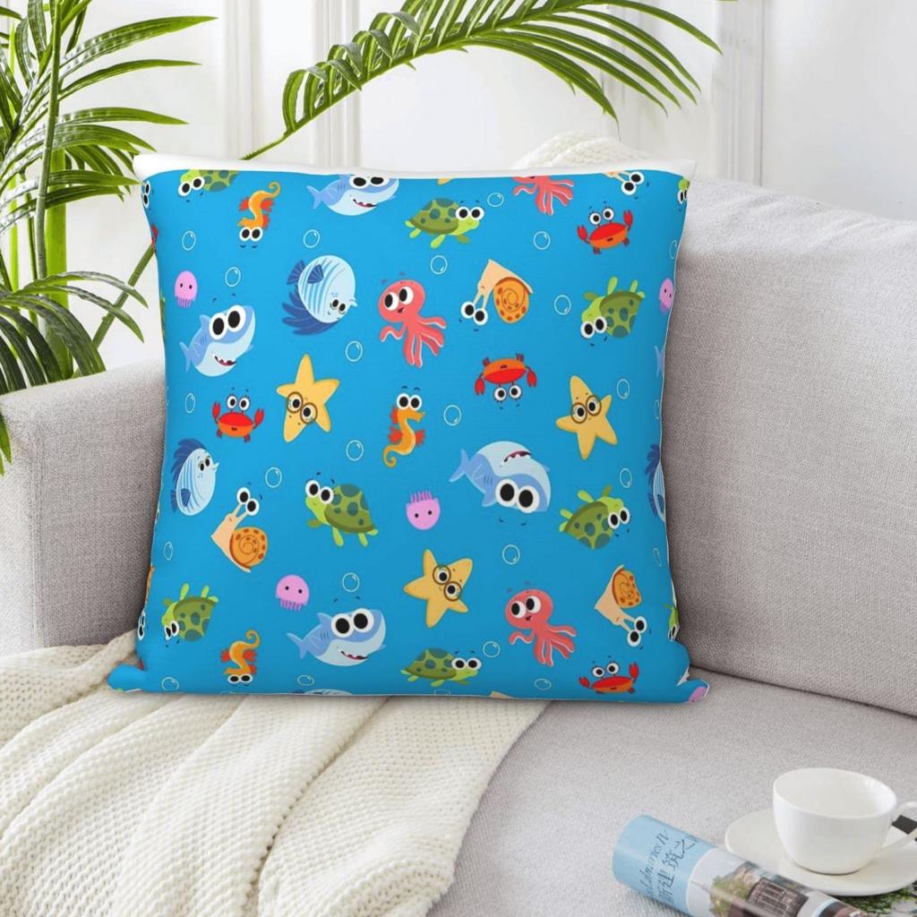 Finny The Shark Pattern 01 Pillow Case Home Decoration Decorative Cushions Pillow Case Pillow Cover