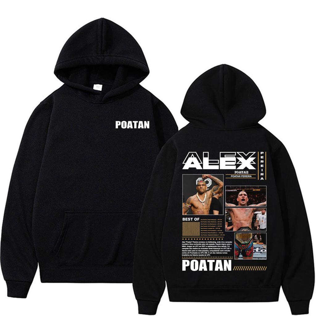 Limited Alex Pereira Poatan Fan Gifts Hoodies Men's Fashion Violence Aesthetics Sweatshirts High Quality Casual Hoodie Pullovers