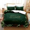 Christmas Green Duvet Cover Fashion Girls Boys Bedding Set Queen Double Bed Set Comforter Set Children Bedding Duvet Cover Set