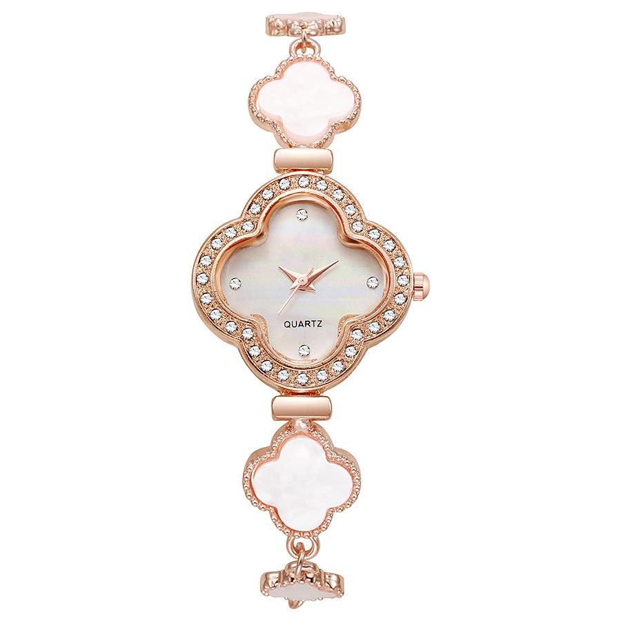 Nya Mode Damklockor Lyxiga Roséguld Armbandsur Kvinnliga Armbandsur Damer Casual Kvarts Klocka