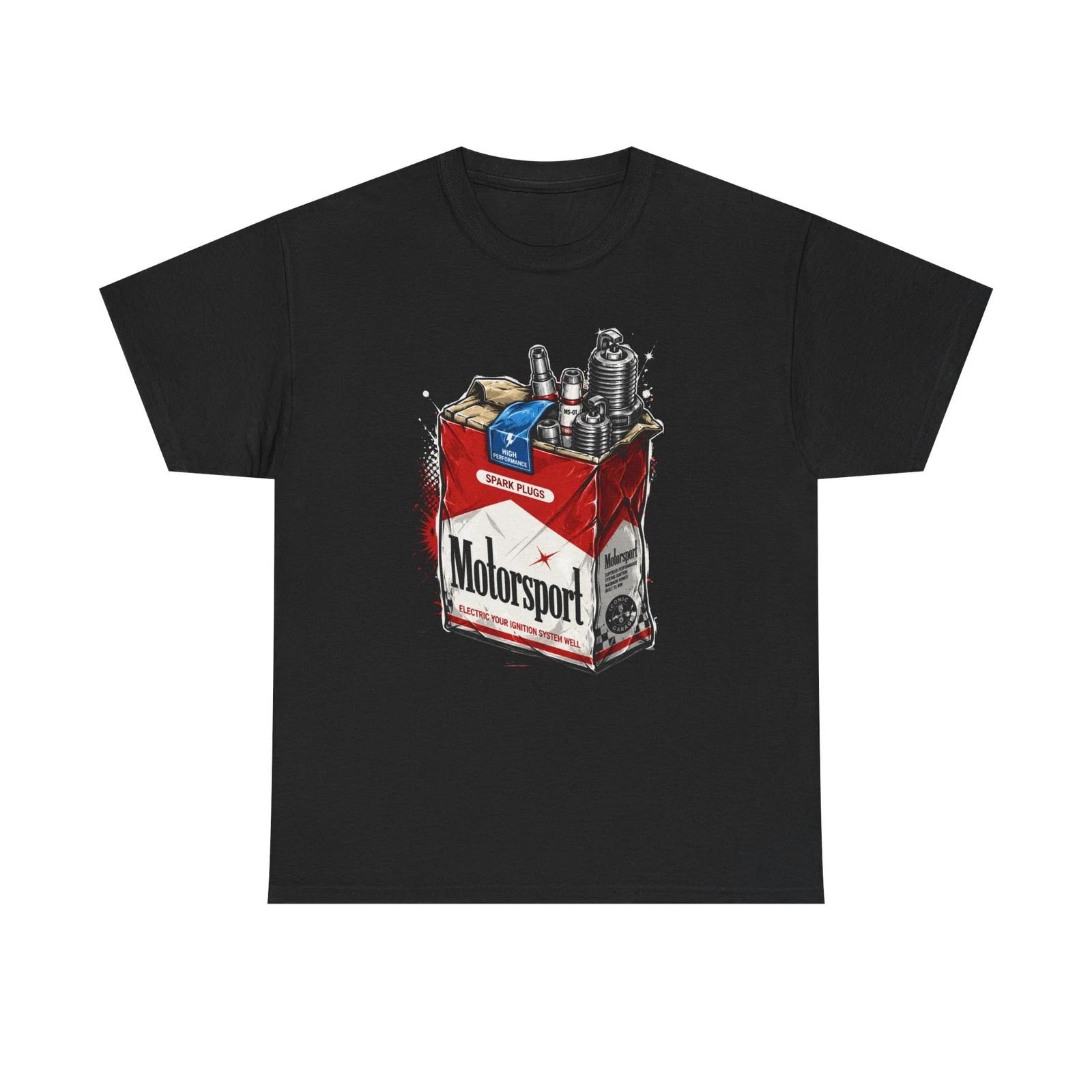 Motorsport Spark Plugs Racing T Shirt Design Mechanic Garage Car Enthusiast L