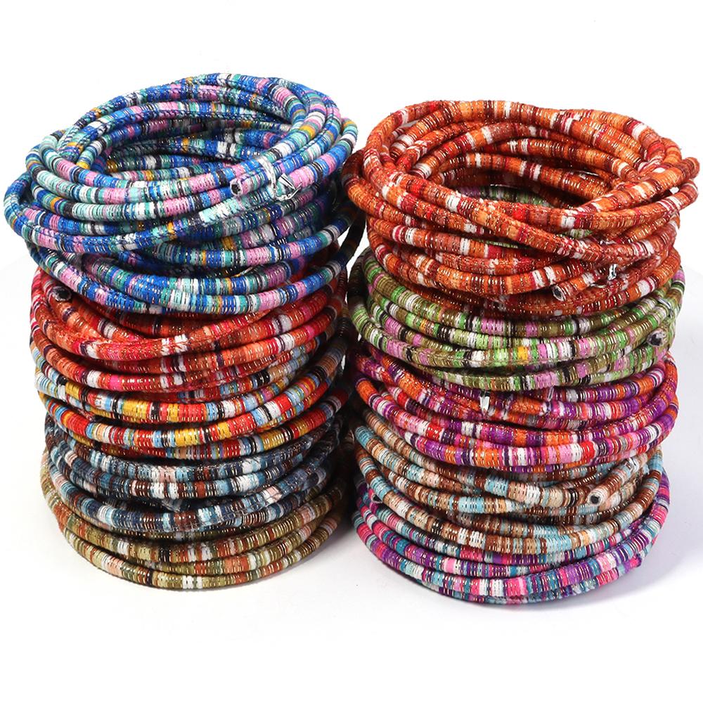 5Yards 6mm Round Cotton Cord Colorful Handmade Ethnic Style String Rope For DIY Jewelry Making Sewing Clothing Decor Accessories