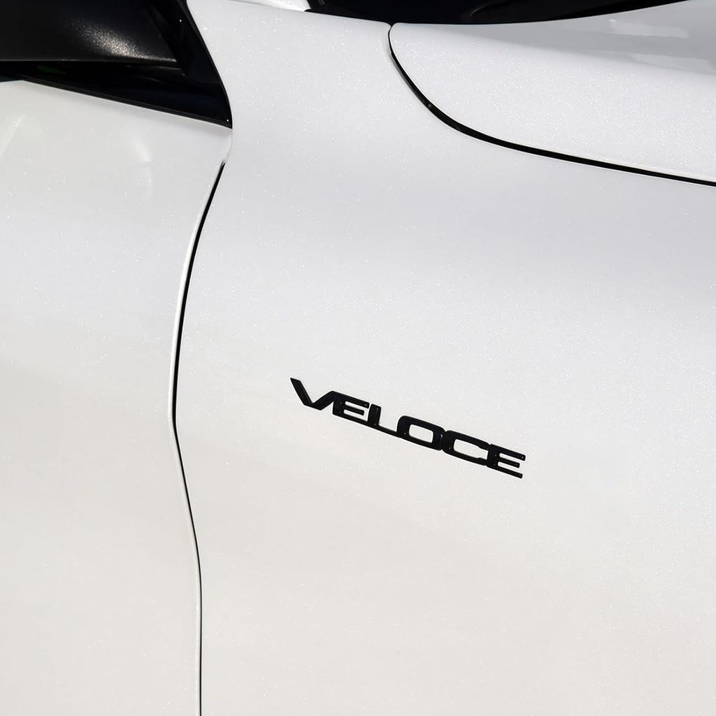 Car Head Fender Letter Decoration Stickers Black Veloce Label for Alfa Romeo Giulia Stelvio Tonale mito Giulietta 159 147 156 GT Modification