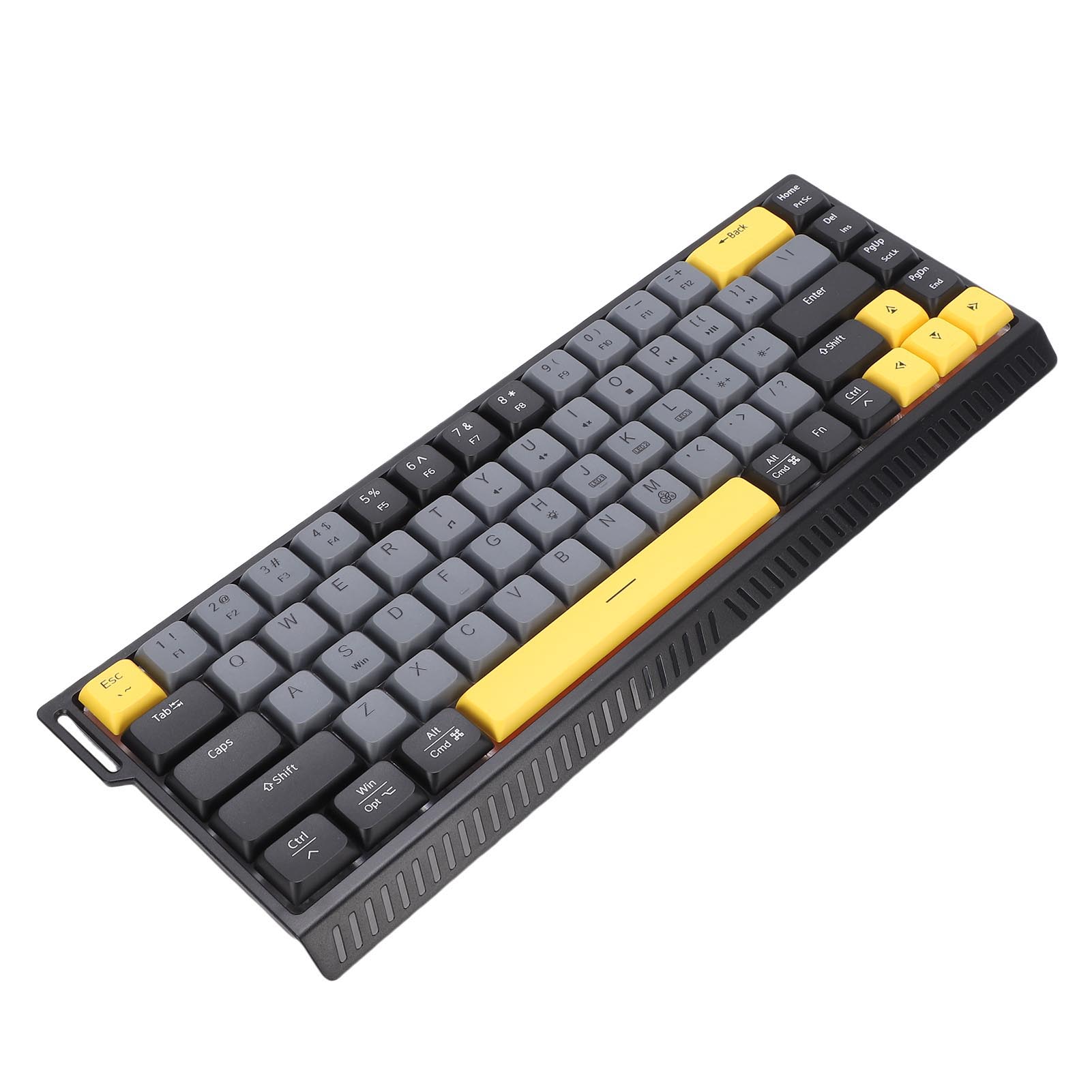 

Wired Computer Keyboard Quiet Anti Ghosting RGB Backlit Slim 68 Keys Keyboard Scissor for Work Gaming
