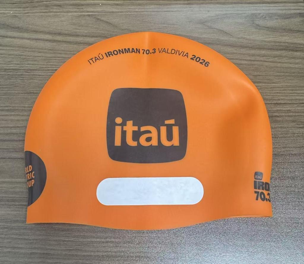 3D Seamless Unisex Silicone Swim Cap with Logo