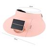 with Cooling Fan Empty Top Hat Solar/USB Charging Beach Sunshade Hat Fashion Sun Hat