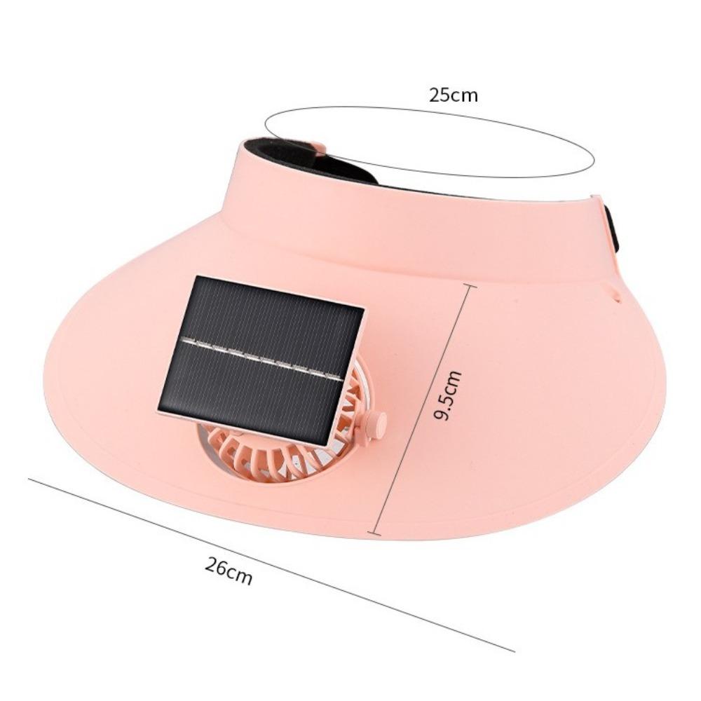 with Cooling Fan Empty Top Hat Solar/USB Charging Beach Sunshade Hat Fashion Sun Hat