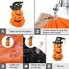 130cm Halloween Standing Inflatable Yard Decor, Inflatable White Ghost and Pumpkin for Home Yard Lawn Indoor Outdoor Decoration