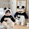 giminuo Baby Panda Jumpsuit Pajamas Loungewear with for and Animal Cold Weather Baby Shower Gift Romper/Coverall Hood, Unisex, Spring, Autumn, Winter,