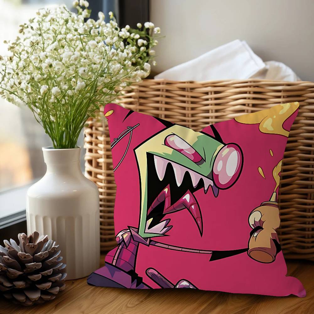 I-Invader Z-Zim Pillow Gift Home Office Decoration Bedroom Sofa Car Cushion Cover Case 45x45