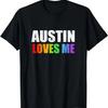 Austin Gay Pride LGBT Rainbow Love Texas TX Men Women Gifts T-Shirt