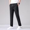 Pantaloni de afaceri elastici cu picior drept pentru bărbați, de primăvară și toamnă - Modă pentru tineret, culoare uni