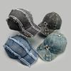 Spring And Autumn Retro Bow Rivet Baseball Cap Men'S And Women'S Shade Personality Street Fashion Denim Cap