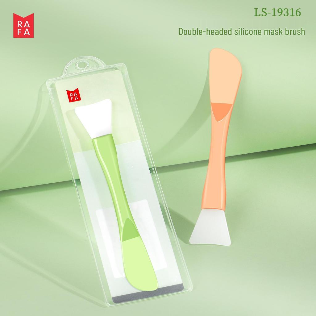Lafa Silikonový štětec na masku s dvojím použitím se špachtlí a aplikátorem ve tvaru vějíře