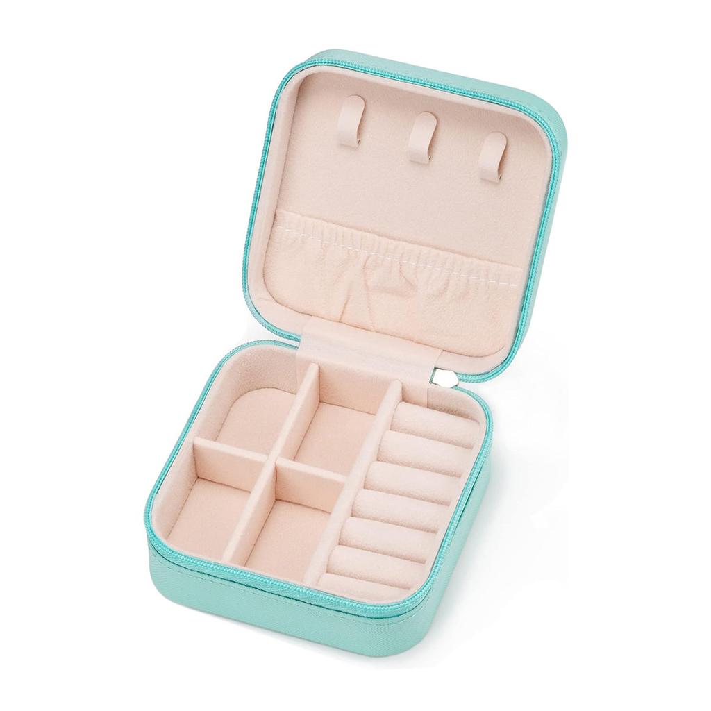 1 Stück, Tragbare Schmuckaufbewahrungsbox, Mini-Schmuckbox für Zuhause und Reisen, Ring, Ohrring, Halskette, Schmuckaufbewahrungsbox