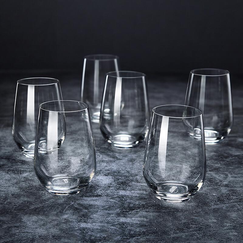 Ocean Imported Heat-Resistant Glass Cups, 370ml (6-Pack)