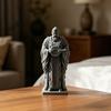 3D Printed Hierarch Figurine Medieval Vintage Carving Men Statue Sculpture Ornament for Study Room Bookshelf Home Office Display Decor