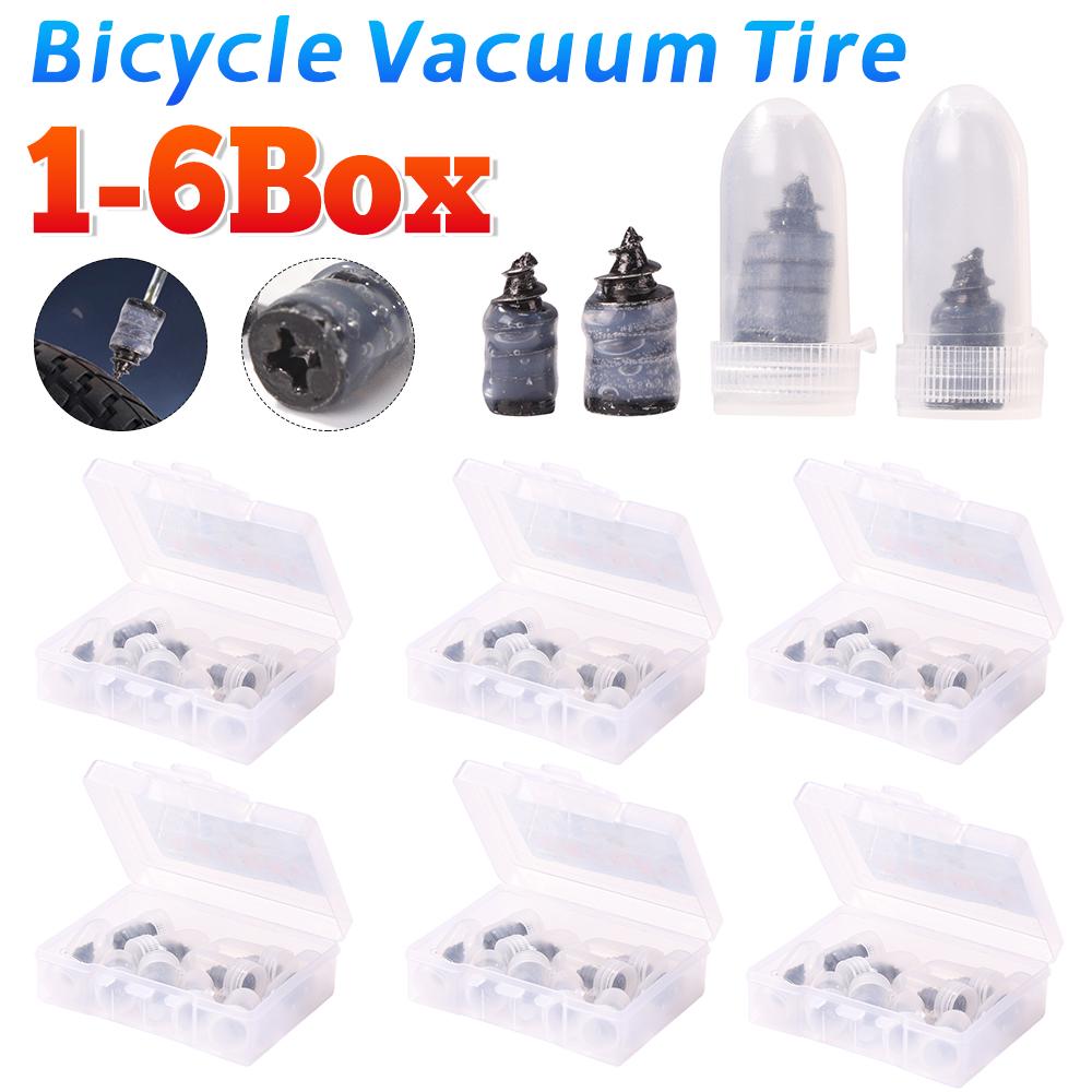 Tubeless Tire Repair Kit Vacuum Tyre Repair Nails Puncture Screws Patches Universal Set for Car Truck Motorcycle Scooter Bike