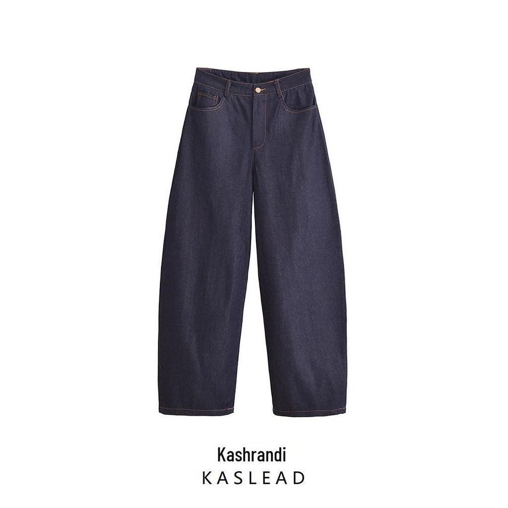 2025 Spring Women's Fashion European & American Style Barrel Jeans