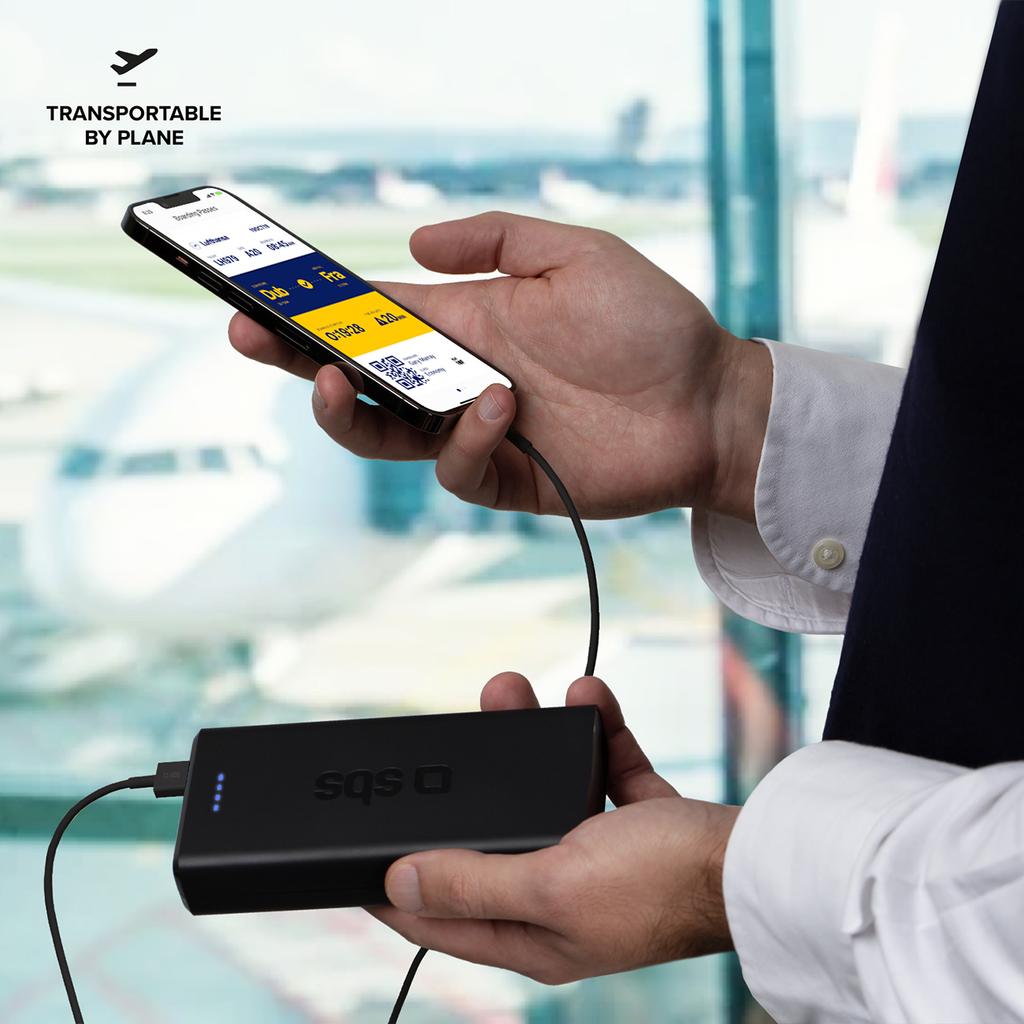 Powerbank 20000 Mah Usb-A Usb-C - Black