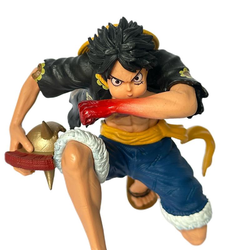 Action Figures One Piece Gk Luffy Blowing Up Statue; Luffy'S Fourth Gear Transformation Statue Model Ornament Birthday Gift