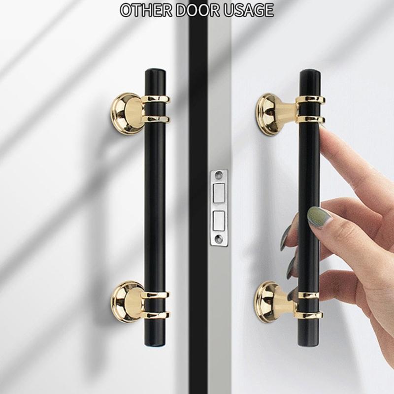Easy Install Push Pull Door Magnets Secure Hold Push & Pull Door Magnet Fixtures Magnetic Door Fixators for Home Use