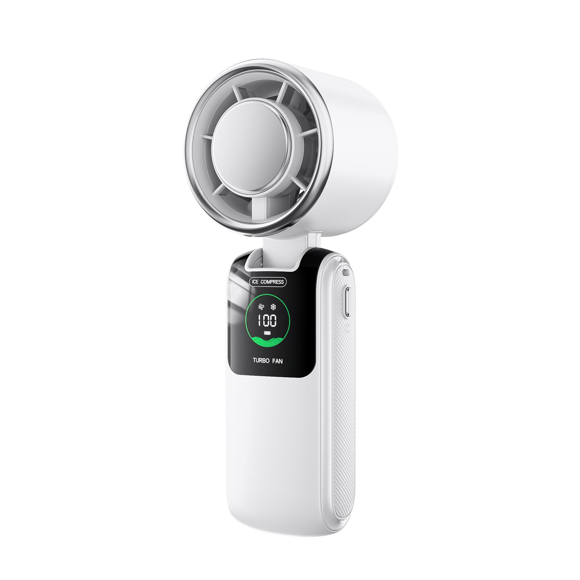 Semiconductor Cooling High Speed Handheld Fan Usb Mini Portable Charging Folding Violent Small Fan